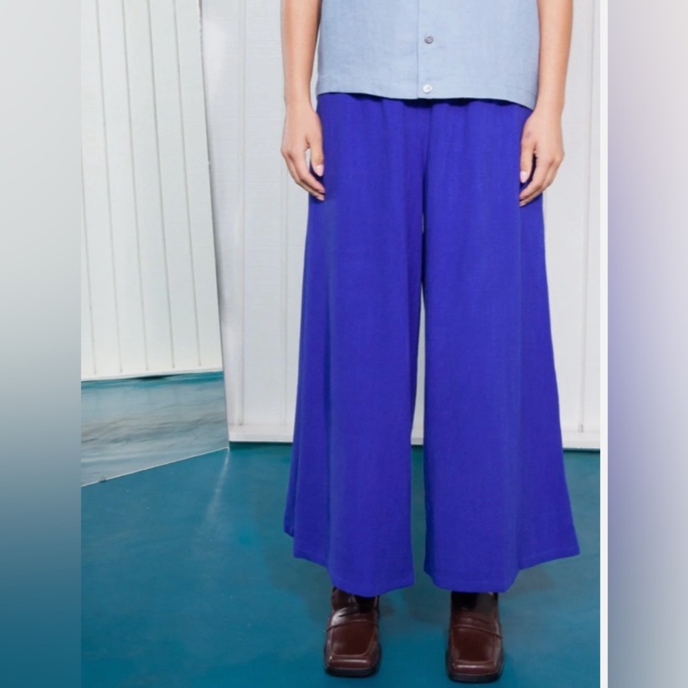 COS Blue Wide Leg Pants